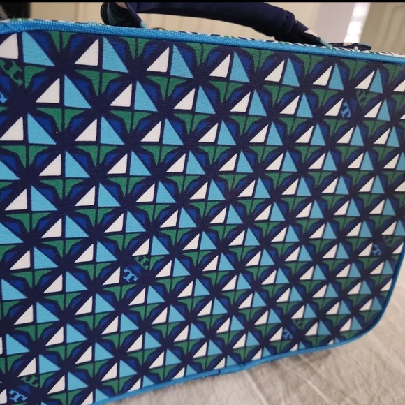 TORY BURCH X NEIMAN MARCUS X TARGET Blue Kaleidoscope Lunch Box Bag - Picture 14 of 16